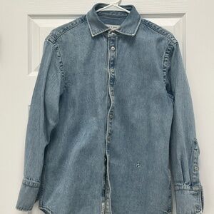 Rag & Bone Denim Long Sleeve Button Down Shirt